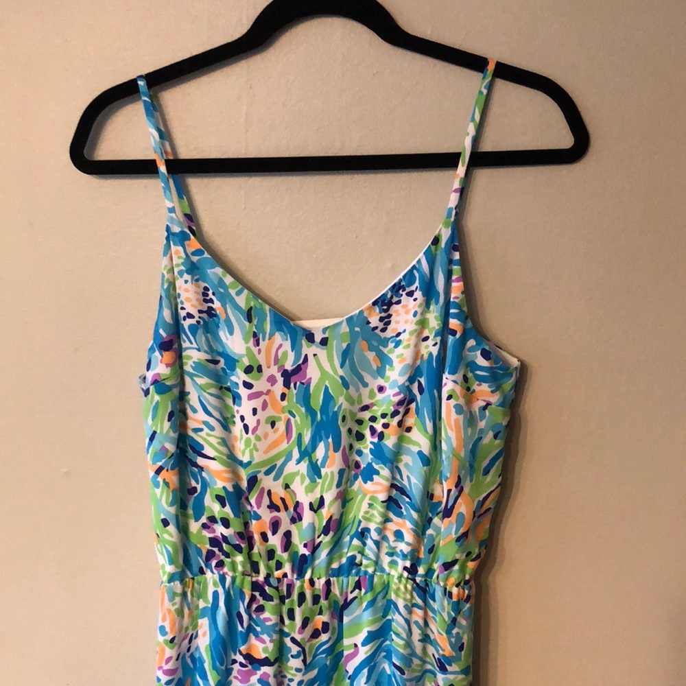 Lilly Pulitzer Blue Multi Floral-Print Maxi Dress